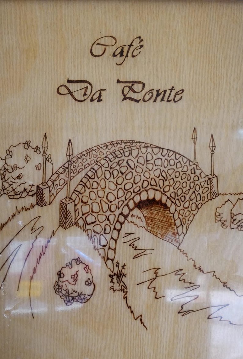 Logótipo ilustrado Café da Ponte